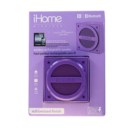 Refurbished iHome IBT16UC Speaker System Wireless Speaker - Purple