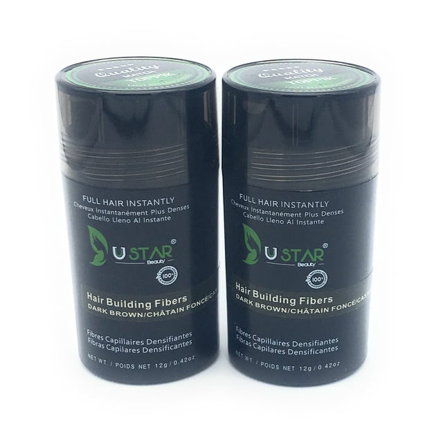 Lot de 2 - Fibres Créatives pour Cheveux Ustar Brun Foncé.42oz
