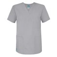 thumbnail image 1 of Adar Universal Unisex V-Neck Tunic 3 Pocket Scrub Top (Available in 39 Colors), 1 of 7