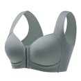 thumbnail image 1 of B91xZ Soutien-Gorge pour Femmes Bretelles Réglables Col Rond, Gris 48, 1 of 5