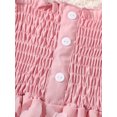 thumbnail image 4 of Faithtur Toddler Girl Summer Dress, Sleeveless Button Front 3D Butterfly Solid Color A-line Dress, 4 of 9