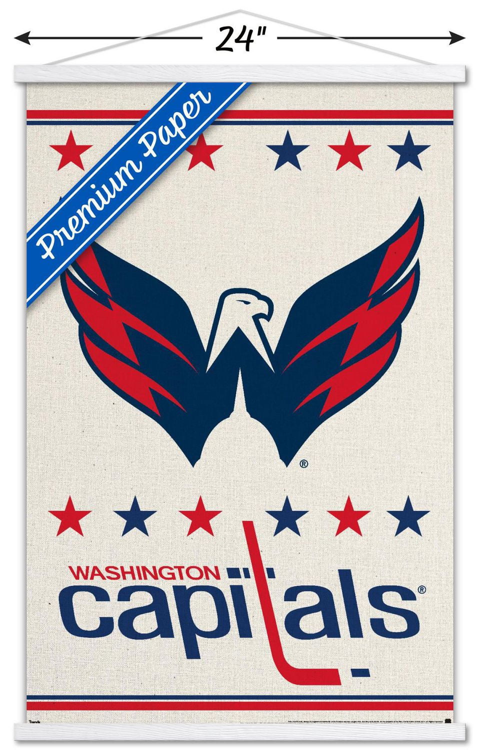 NHL Washington Capitals - Logo 14 Wall Poster, 22.375" x 34"