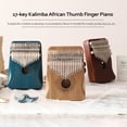 thumbnail image 4 of 17 Keys Kalimba African Thumb Finger Piano Wood Kalimba Portable Musical Instrument, 4 of 8