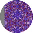 thumbnail image 1 of Ahgly Company Tapis d'Intérieur Lavable en Machine Carré Transitionnel Indigo Violet, 3 Pieds Carré, 1 of 7