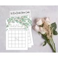 thumbnail image 4 of Inkdotpot Bridal Wedding Shower Bachelorette Party Bulk Blank Square Fill In Gift Ideas 50GreeneryBingoGameCards, 4 of 7