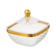thumbnail image 3 of jifeng Countertop Fruit Bowl with Lid Fruit Basket for Kitchen Counter Fruit Snacks Square S, 3 of 9