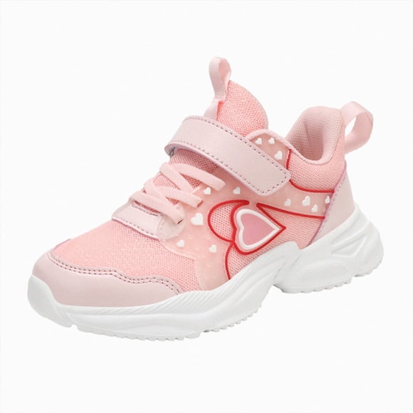 gdxvjhbj Big Girls Shoes Girls Sneakers Running Casual Lightweight Classic Walking Shoes for Little/Big Kid Size 2 (Pink,Big Kids 2)
