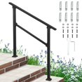 thumbnail image 1 of Kojooin Rampes à Main pour Marches Extérieures, Rambarde d'Escalier Extérieure en Alliage d'Aluminium avec Trousse d'Installation, Rampes à Main Extérieures pour Marches Extérieures Rambarde de Porche, Rambarde à 2-3 Marches pour Béton, 1 of 6