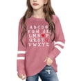 thumbnail image 3 of PMVFHDE Jolis Hauts d'Été pour Filles Hauts d'Été pour Fille T-Shirts pour Filles Hauts d'Été pour Filles 2025 Hauts d'Été pour Fille T-Shirt à Manches Longues pour Filles Haut à Col Rond pour Enfants Tunique T-Shirt pour Filles B,2-3 Ans, 3 of 3