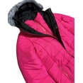 thumbnail image 2 of Women’s Warm Winter Coat Puffer Jacket with Hoodie Removable Fur, 2 of 4