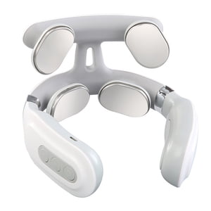 Massager cou avec chaleur Micro masseur électrique pour la douleur des épaules de cou USB Massager de cou Relax Muscles 4 Têtes Vibratrice Massager de chauffage pour les femmes & Massager de cou intelligent chauffé hommes Ch