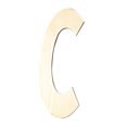 thumbnail image 2 of Cqxid Desktop Ornament Under $10 Unfinished Wood Letters 14 Inch Blank Wooden Letters Wood Letter For Decoration, 2 of 3