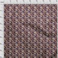 thumbnail image 4 of oneOone Silk Tabby Brown Fabric Abstracts Sewing Material Print Fabric By The Yard 42 Inch Wide, 4 of 5