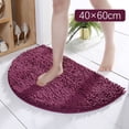 thumbnail image 2 of TIELUTT Half Round Bathroom Rug Won't Bathroom Mat Soft and Comfortable Furry Durable Thickened Project 62 Blanket Rugs for Bed Room Kid Room Rug Knit Blanket Knitted Throw Blankets for Couch, 2 of 8