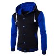 thumbnail image 1 of Baseball Jacket Men Mens Fashion Casual Jacket Outdoor Single-breasted Jacket Tooling Baseball Uniform Jacket, 1 of 4