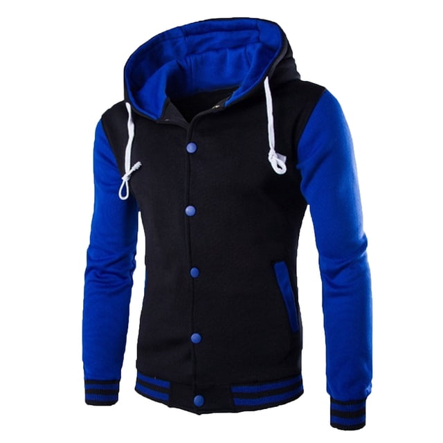 Baseball Jacket Men Mens Fashion Casual Jacket Outdoor Single-breasted Jacket Tooling Baseball Uniform Jacket