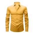 thumbnail image 2 of Dress Shirts for Men with Pocket Long Sleeve Big & Tall Tshirts Shirt Button-Down Collared Wrinkle-Free Solid Color Business Work Tops, 2 of 5