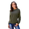 thumbnail image 1 of Women's French Terry Cotton Blend Pullover Sweatshirt, 1 of 4