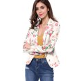 thumbnail image 2 of INSPIRE CHIC Blazer Ouvert à Revers Cranté à Manches Longues Intégrales pour Femme, 2 of 6