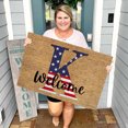 thumbnail image 1 of TopLLC Bathroom Rugs 4th Of July Door Mat Patriotic Doormat Entryway Rug Welcome Independence Day Doormat Stain And Fad Patriotic Decor Welcome Outdoor Mat A map, 1 of 2
