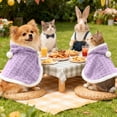 thumbnail image 3 of Cape à Capuche Confortable pour Petits Chiens et Chats Couverture Chaude pour Animaux de Compagnie, 3 of 4