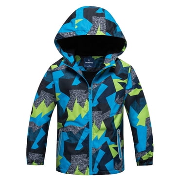 Veste Imperméable pour Enfants Enfants Extérieur avec Capuchon Veste Garder au Chaud Manteau Vêtements