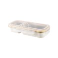 thumbnail image 1 of Maoww Convenient Stainless Steel Snack Containers For Kids Yogurt And Salad Dressings. Snack Box Container Off-whites Two grids, 1 of 6