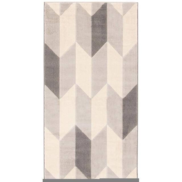 ECARPET Modern Area Rug for Dining Room, Living Room, Bedroom or Den Burke Grey