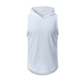 thumbnail image 4 of Birdeem Vest for Men Mens Solid Color Sleeveless Hooded Blouse, 4 of 8