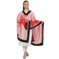 thumbnail image 3 of Phagun Indain Foulard Hijab pour Femmes, Jeté en Filet, Dupatta, Chunni, Tour de Cou - Rouge, 3 of 5