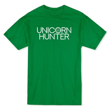 Unicorn Hunter Target Men's Kelly Green T-shirt