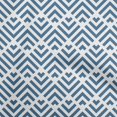 thumbnail image 1 of oneOone Polyester Spandex Teal Blue Fabric Geometric Sewing Craft Projects Fabric Prints By Yard 56 Inch Wide, 1 of 5