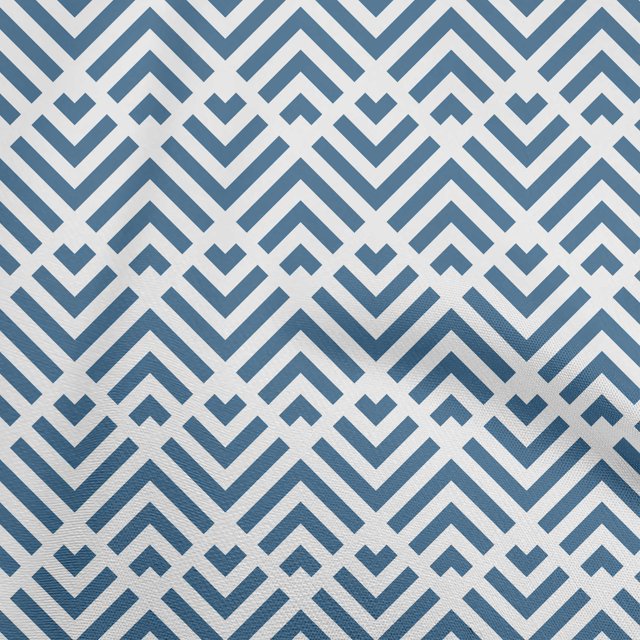 oneOone Polyester Spandex Teal Blue Fabric Geometric Sewing Craft Projects Fabric Prints By Yard 56 Inch Wide