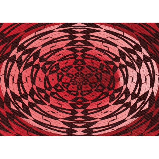 Ahgly Company Tapis d'Intérieur Rectangulaire Transitionnel Rouge Foncé Lavable à la Machine, 7 Pieds x 10 Pieds