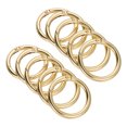 thumbnail image 1 of Unique Bargains Light Gold Zinc Alloy Spring Gate O Ring Snap Clip Buckle 10 Pack, 1 of 5