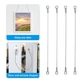 thumbnail image 2 of 4pcs Stainless Steel Door Cabinet Restraint Braided Cable Hinge Limiter, 2 of 9