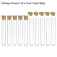 thumbnail image 4 of Unique Bargains 12x60mm Plastic Round Base Test Tubes with Cork Stoppers 50 Pack, 4 of 5