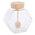 thumbnail image 5 of MasteelfCA 220ml Sealing Glass Honey Pot Environmental Friendly Clear Jam Jar with Dipper for Home Kitchen Use, 5 of 5