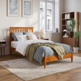 thumbnail image 1 of Becket Lit Plateforme Bas en Bois Simple TG, Couleur Caramel Pâle, 1 of 27