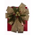 thumbnail image 4 of Holiday Time 30-In Christmas Bow, Gold, 4 of 4