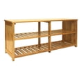 thumbnail image 1 of Oceanstar BSB1774 Oceanstar 10-Pair Bamboo Entryway Storage Bench, 1 of 2