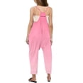 thumbnail image 3 of MIASHUI Combinaison pour Filles à Col en V Sans Manches, Décontractée, Pantalon Long, Rose, 9-10 Ans, 3 of 5