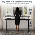 thumbnail image 3 of Desky Single Sit Stand Gaming Desk - Black / 47.2 x 29.5 inches / Black, 3 of 10