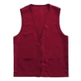 thumbnail image 2 of IMENGL Gilet d'Activité pour Postulant Adulte Tenue de Travail de Supermarché Multi-Poches, Rouge TG, Taille M-3TG, 2 of 4
