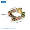 thumbnail image 2 of Unique Bargains 2Pack T-Bolt Hose Clamps, 240-252mm/9.45'-9.93' ID Range, Carbon Steel Radiator Hose Clamp Intake Clamp, 2 of 4