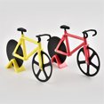 thumbnail image 3 of Amdohai Stainless Steel Pizza Cutter Two-wheel Bicycle Shape Pizza Cutting Knife Pizza Tool Pizza Cutter White, 3 of 8