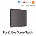 thumbnail image 1 of Bgsha 4 Gang Scene Switch For Tuya For Zigbee Smart Scene Switch Push Button Control, 1 of 9