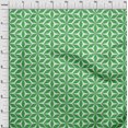 thumbnail image 4 of oneOone Georgette Viscose Green Fabric Geometric Craft Projects Decor Fabric Printed By The Yard 42 Inch Wide, 4 of 4
