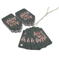 thumbnail image 3 of Inkdotpot Real Rose Gold Foil Merry And Bright Christmas Tags Favor Hang Paper Tags 100 Pieces, 3 of 6