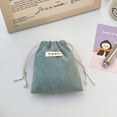 thumbnail image 1 of Corduroy Elastic Hair Tie Organizer - Portable Cosmetic Storage Bag with Red Envelope Closure for Hair Accessories, Jewelry & Makeup, Compact Travel Organizer, 1 of 2